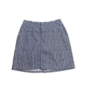 Jofit Women’s Blue White Geometric Print Golf Skort Skirt Athletic Pockets